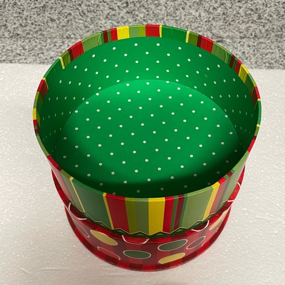 EUC “Punch Studio” Unique 3Tier Yellow, Red & Green Storage container with 1 Top - Picture 10 of 17